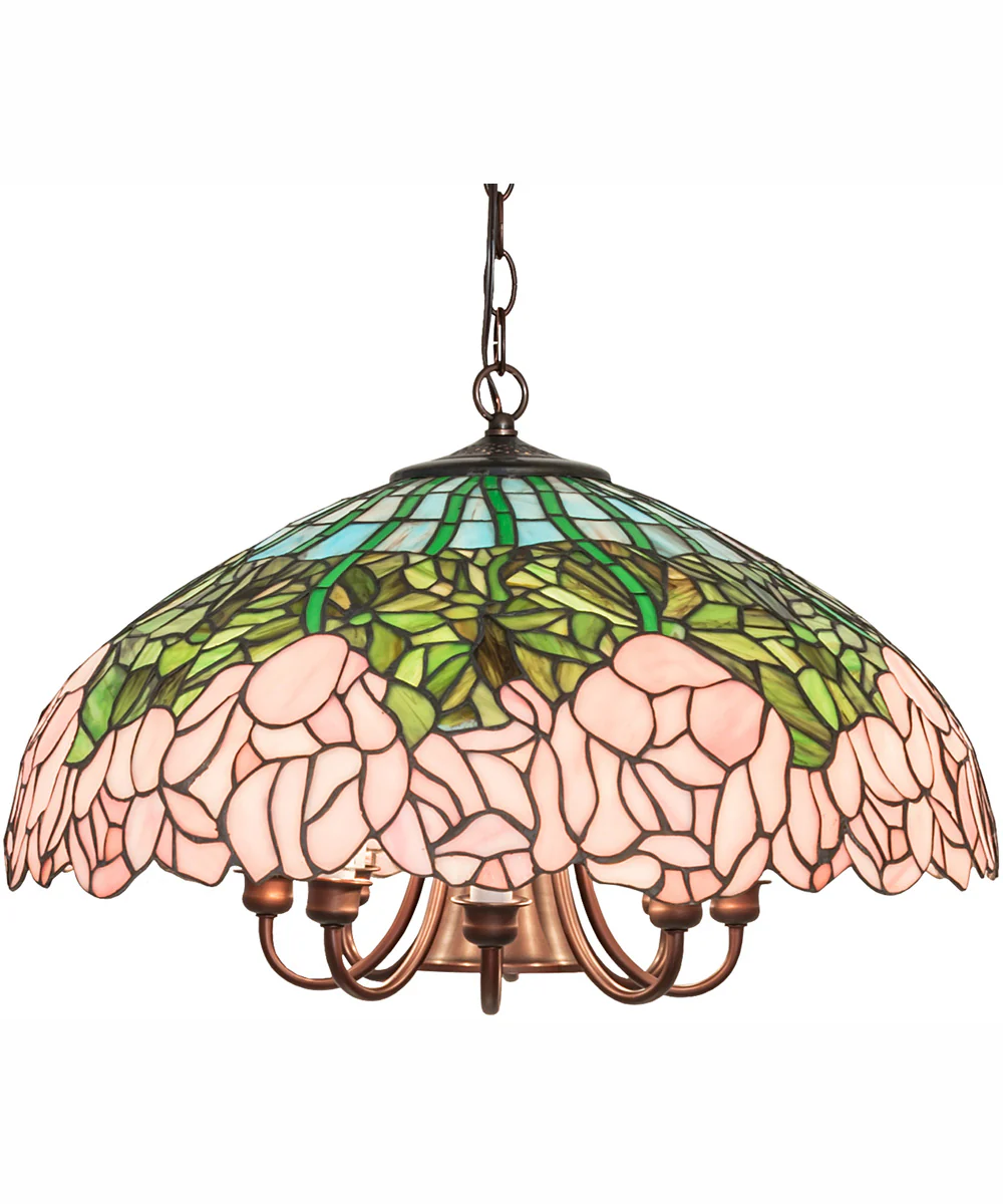 22" Wide Tiffany Cabbage Rose Pendant - Image 2