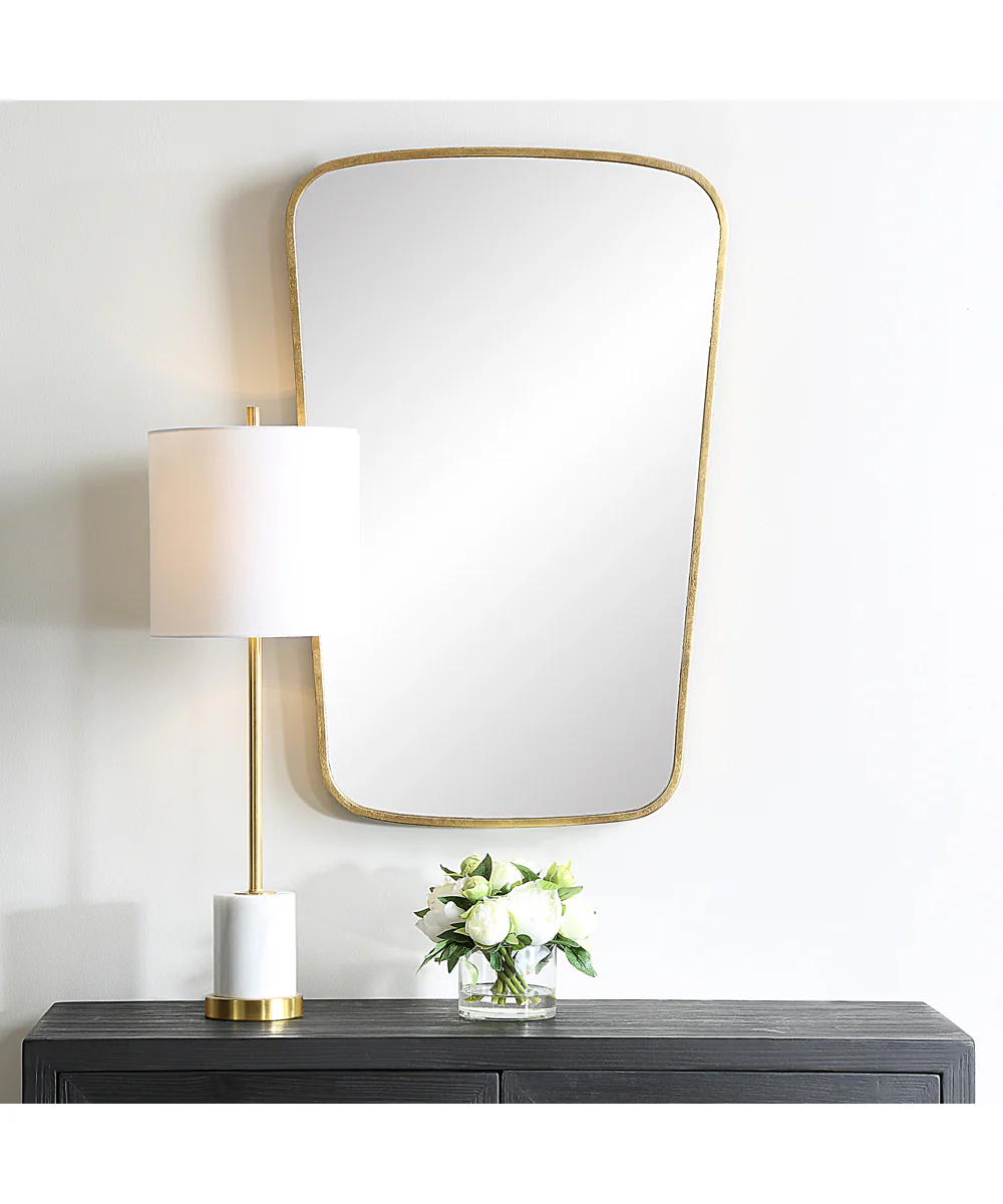 22x34" Wall Mirror with Gold Leaf - Image 5