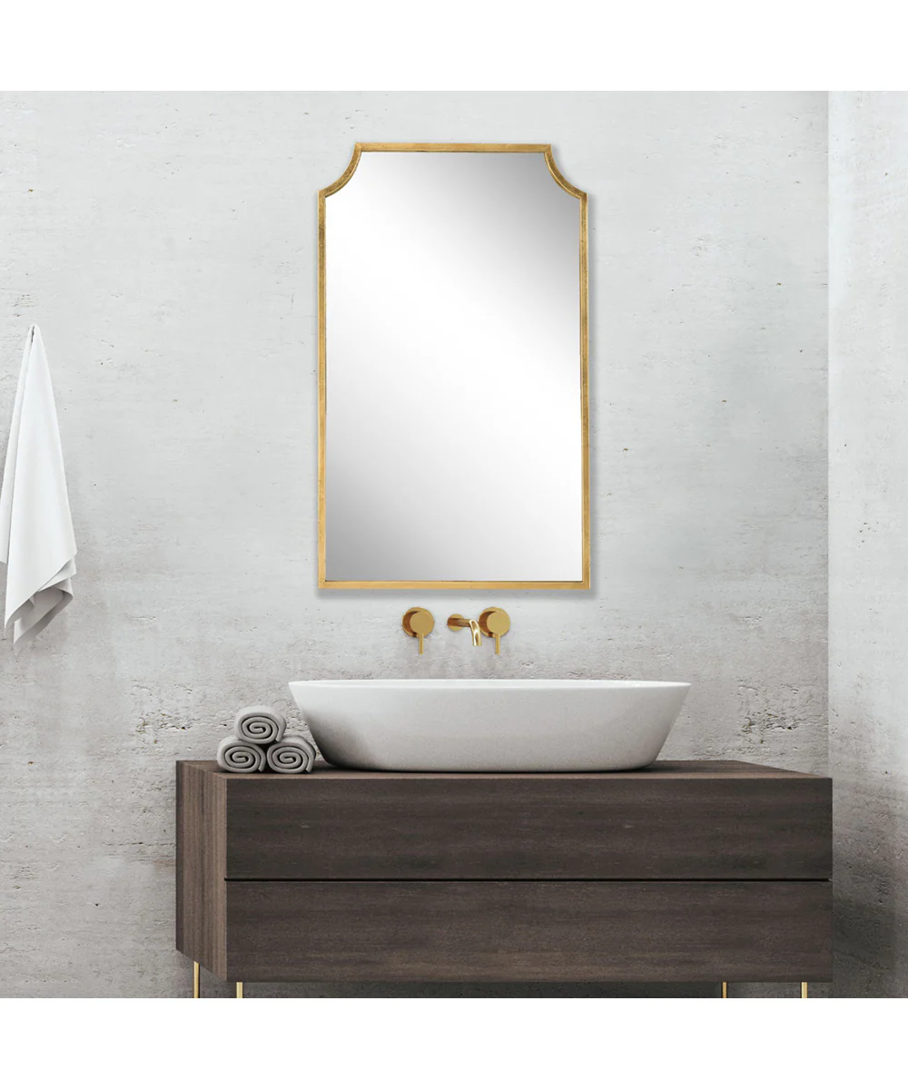 22x36" Wall Mirror in Gold Leaf - Image 7