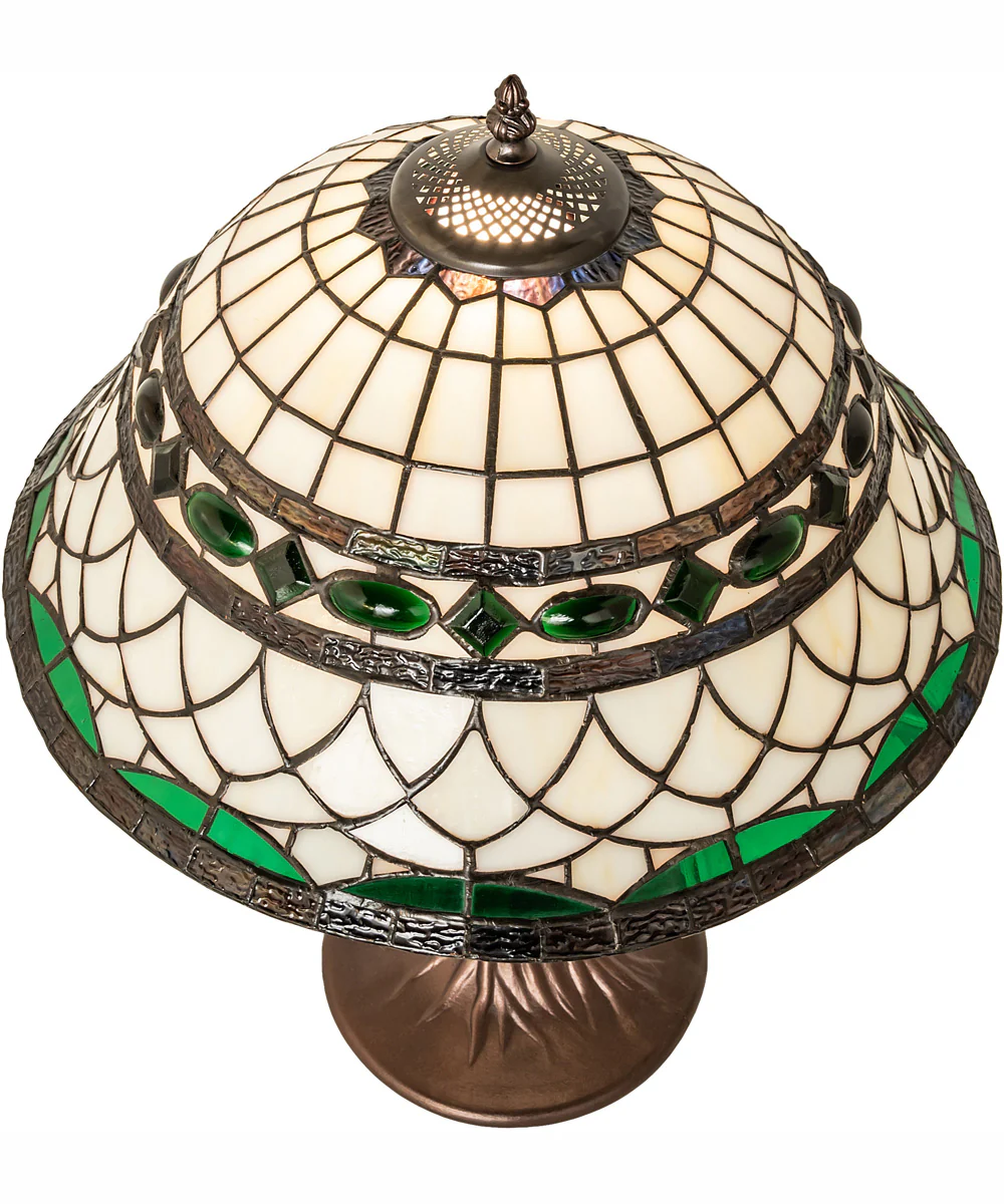 23" High Tiffany Roman Table Lamp - Image 4