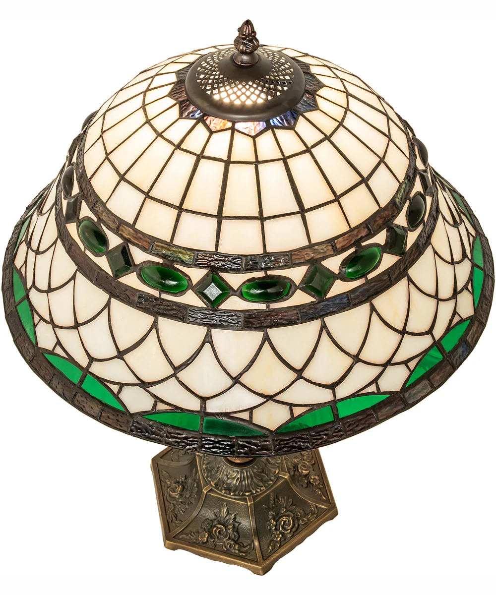 23" High Tiffany Roman Table Lamp - Image 4