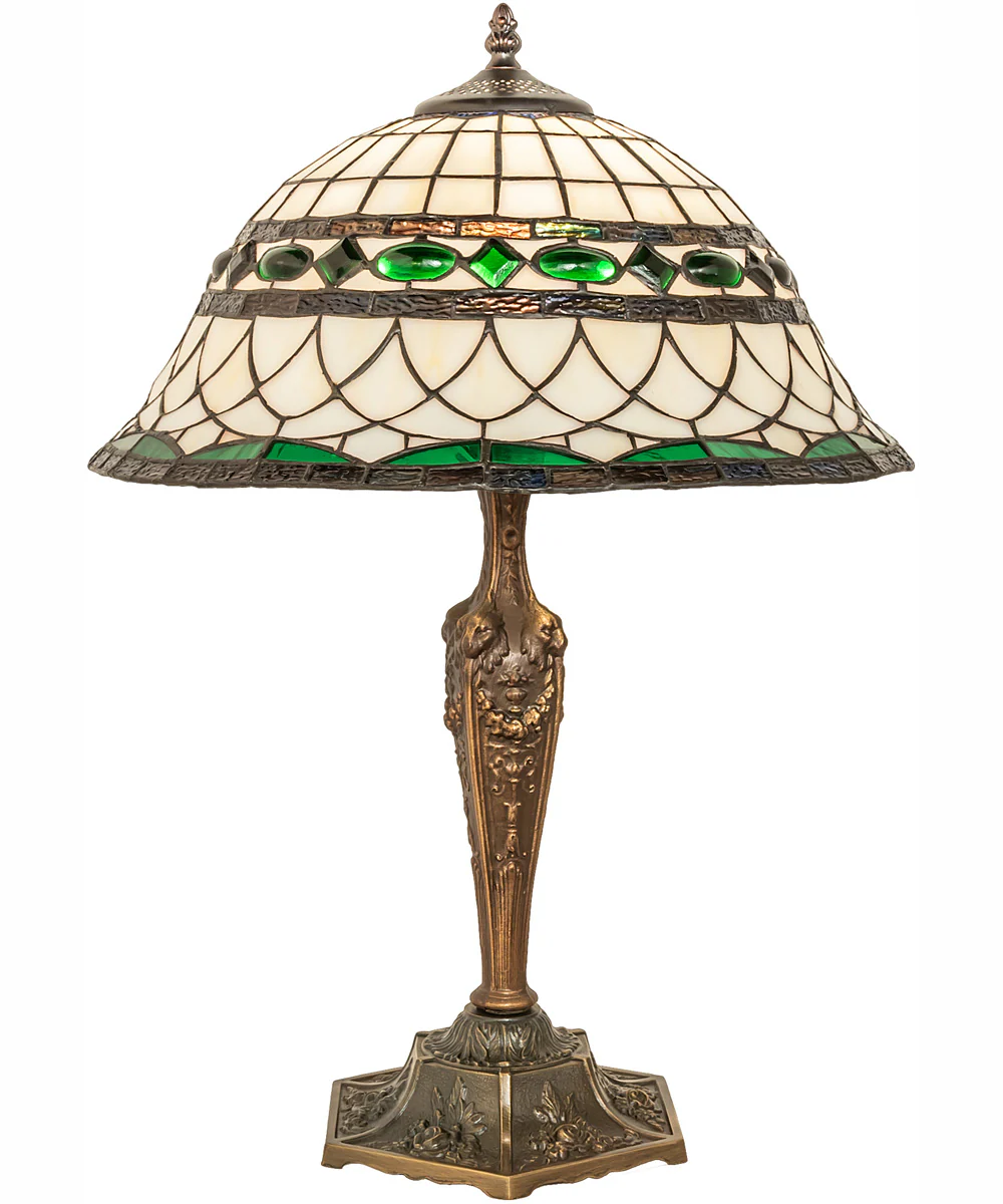 23" High Tiffany Roman Table Lamp - Image 6