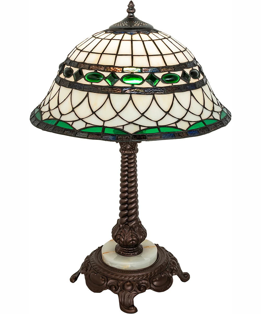 23" High Tiffany Roman Table Lamp - Image 2