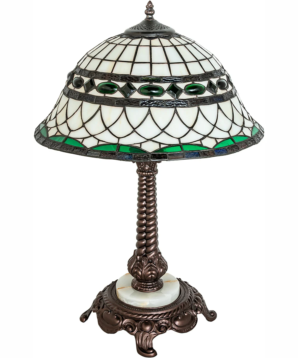 23" High Tiffany Roman Table Lamp - Image 3