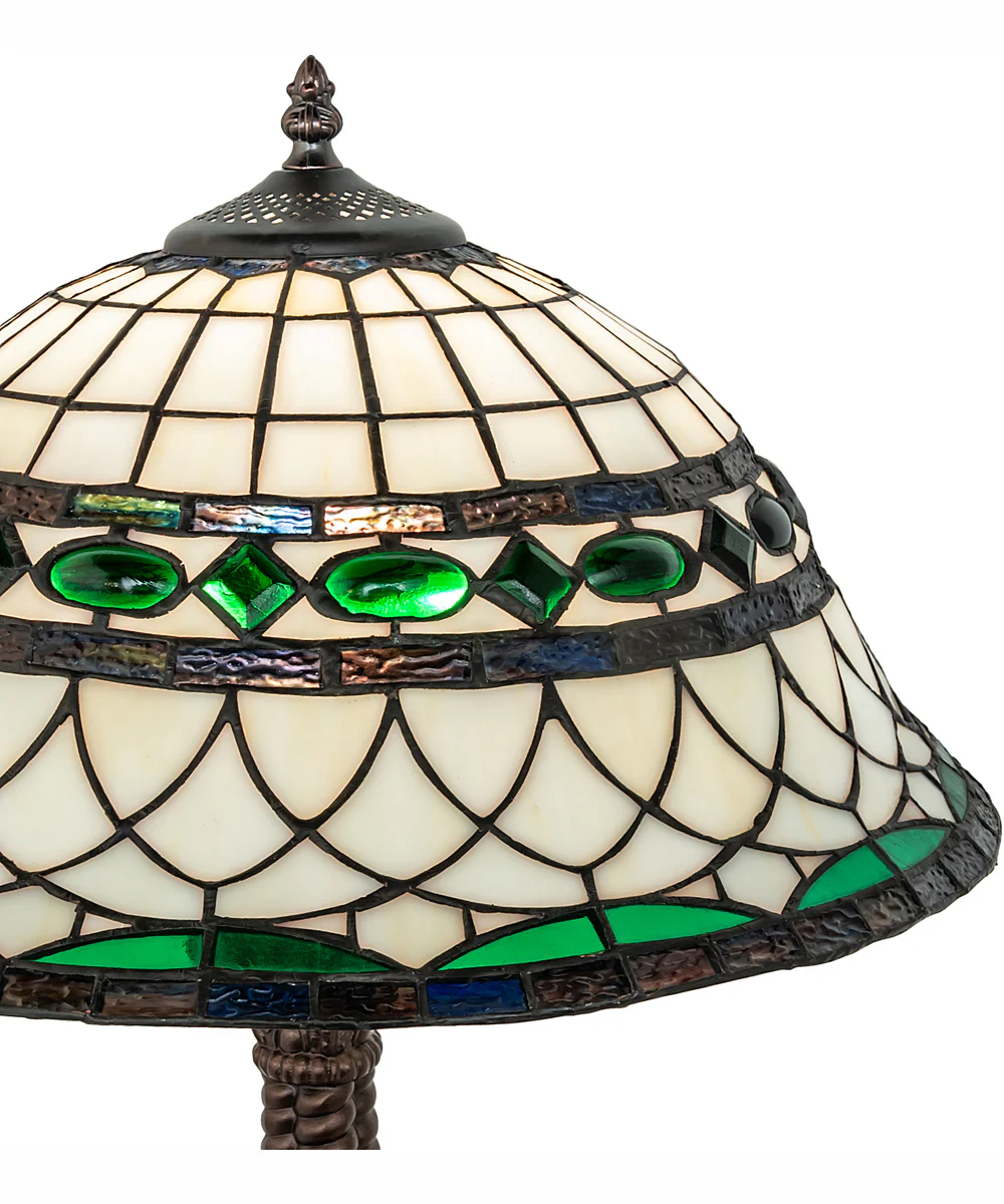 23" High Tiffany Roman Table Lamp - Image 7