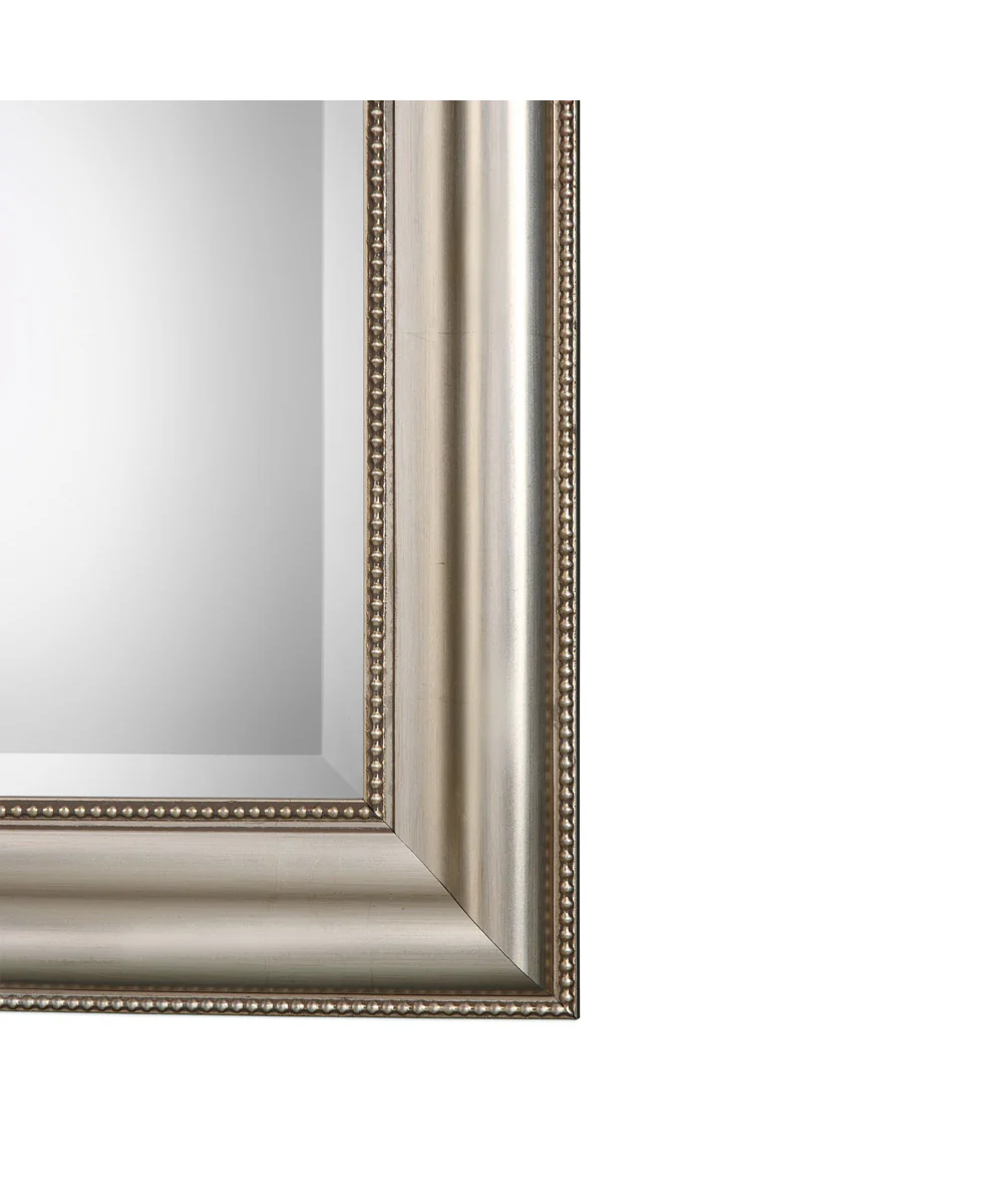 24x36" Wall Mirror Lightly Antiqued Champagne Silver Leaf - Image 4
