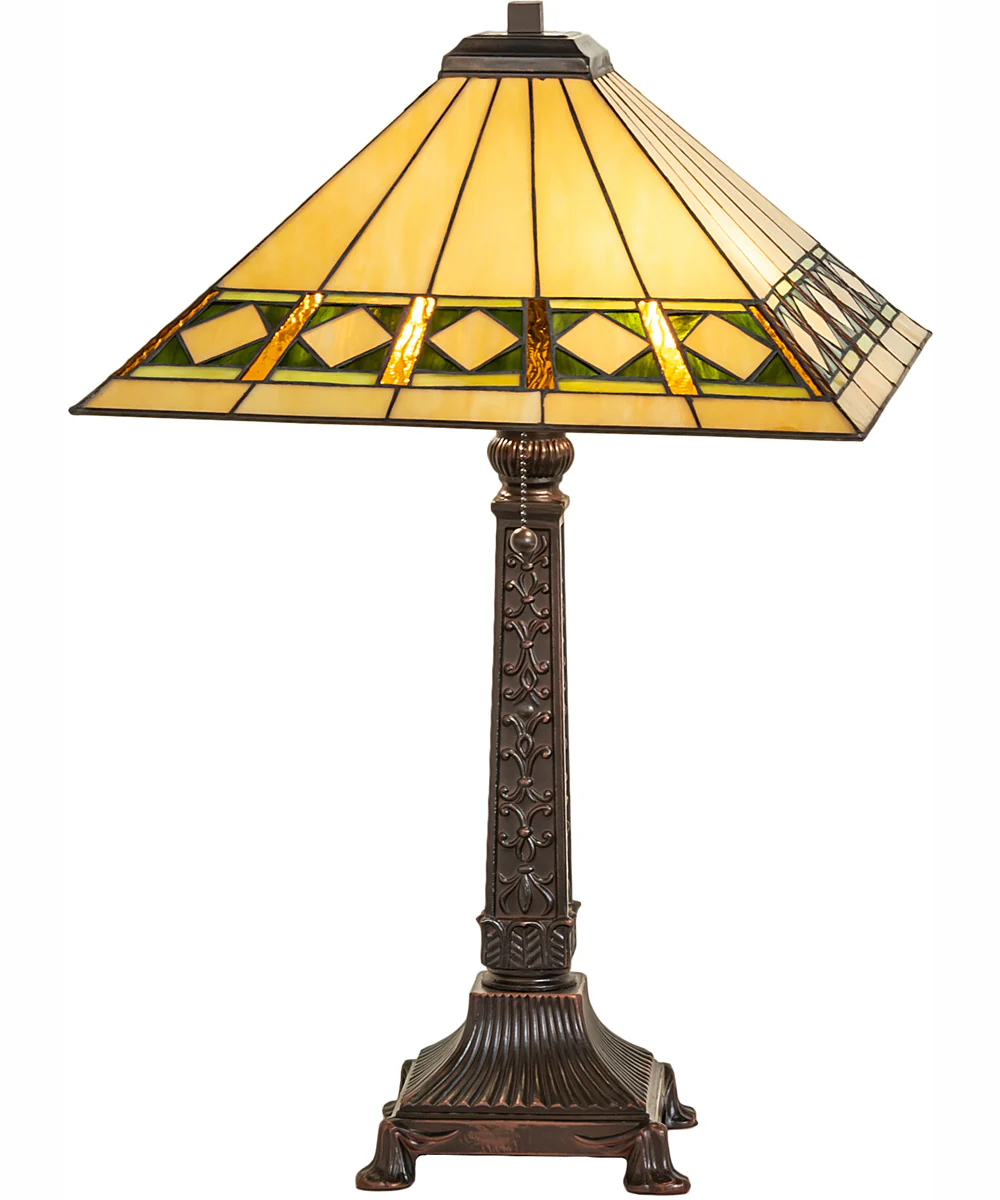 27" High Diamond Band Mission Table Lamp - Image 2