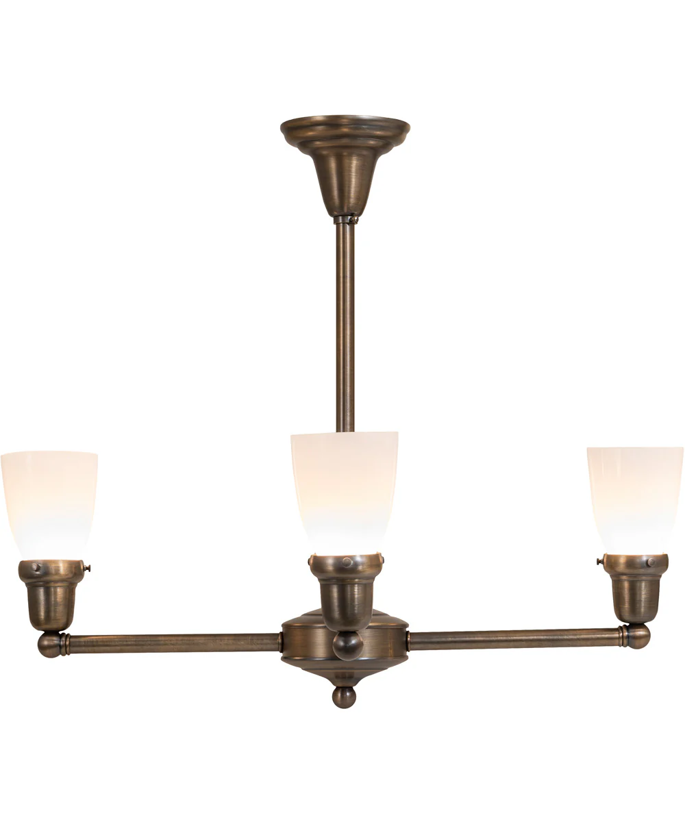 27" Wide Revival Oyster Bay Goblet 4 Light Chandelier - Image 4