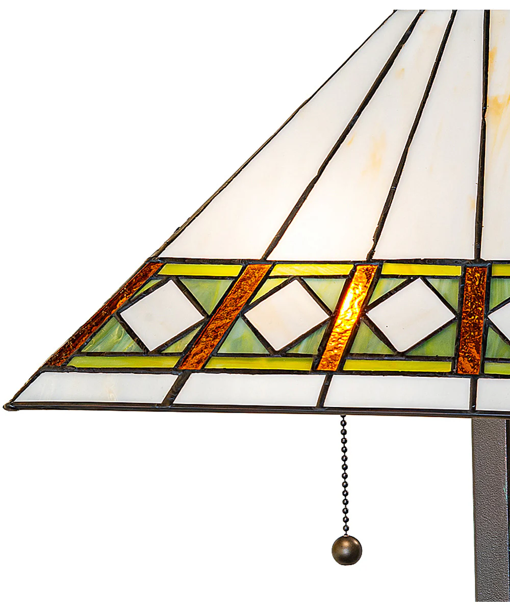 28" High Diamond Band Mission Table Lamp - Image 3