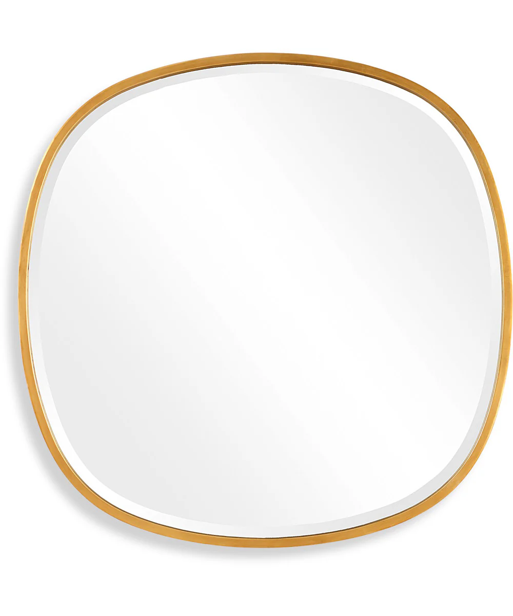 30x30" Wall Mirror with Gold Leaf
