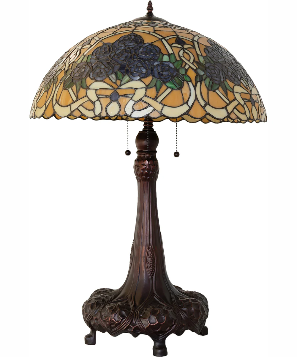 31" High Rose Bouquet Table Lamp - Image 3