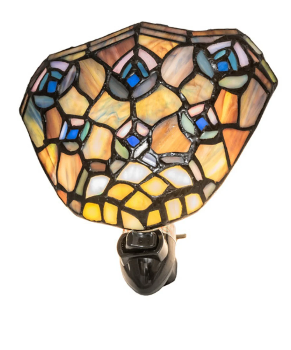 5.5" Wide Tiffany Peacock Feather Night Light - Image 5