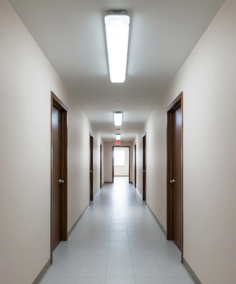 50"W Linear Vapor Tight 1-Light Integrated LED Light LightStrip Light Fixture by RP Lighting - Image 4