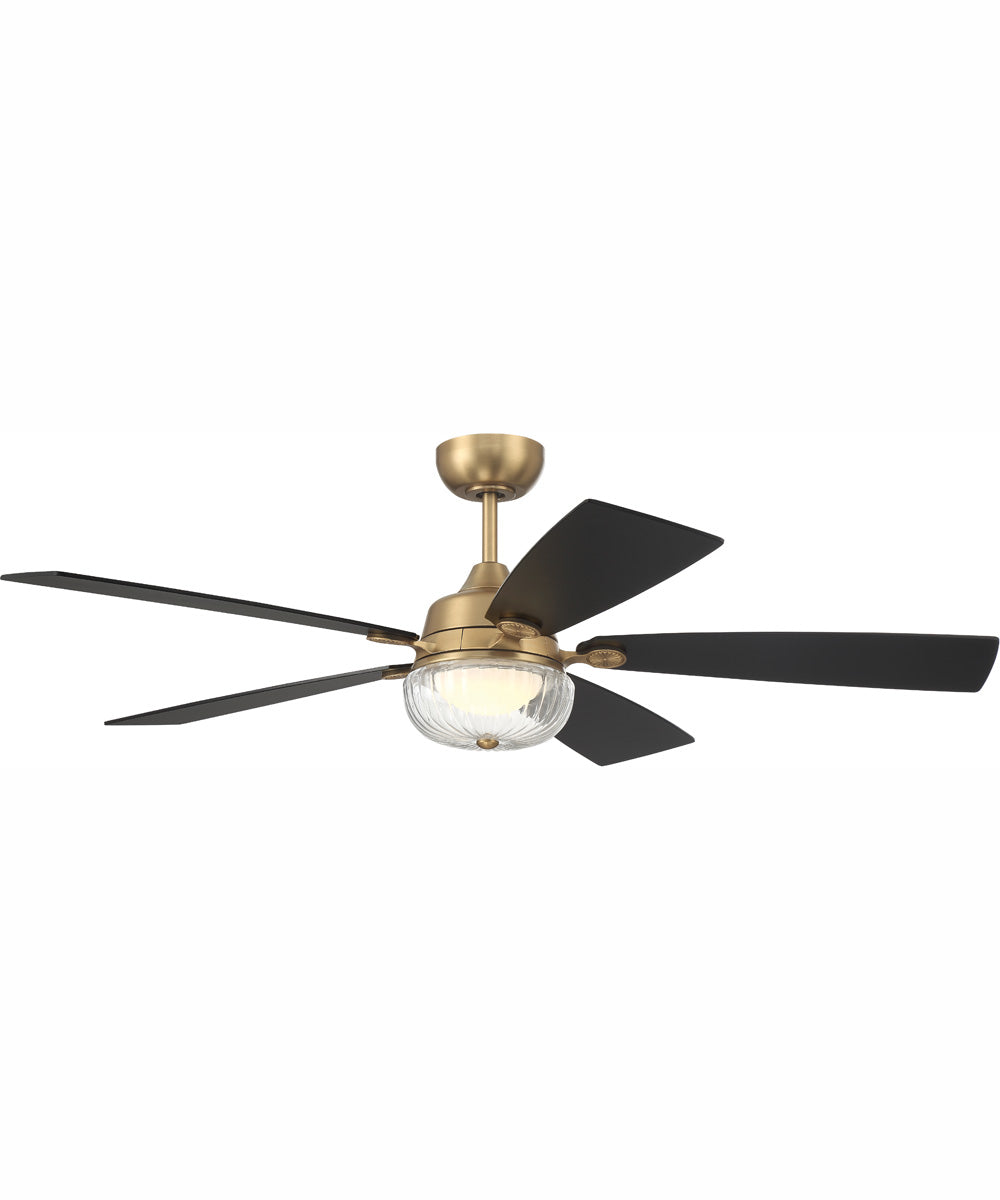 52" Chandler 1-Light Ceiling Fan Satin Brass - Image 4