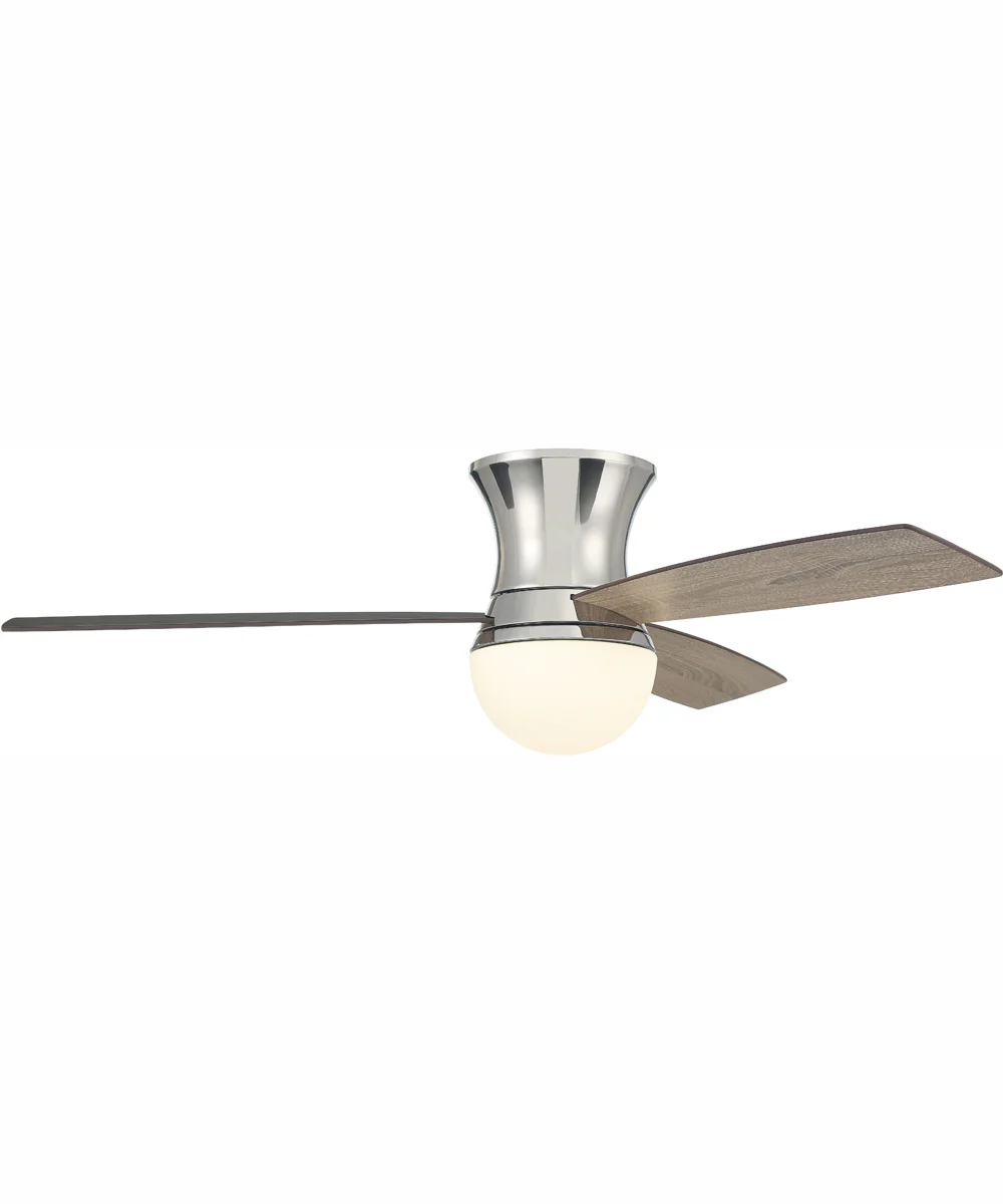 52" Daybreak 1-Light Ceiling Fan Polished Nickel - Image 2