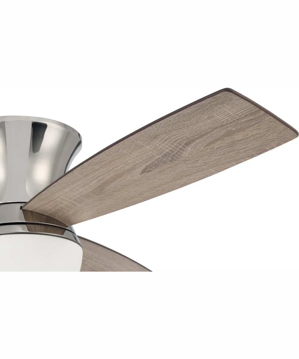 52" Daybreak 1-Light Ceiling Fan Polished Nickel - Image 6