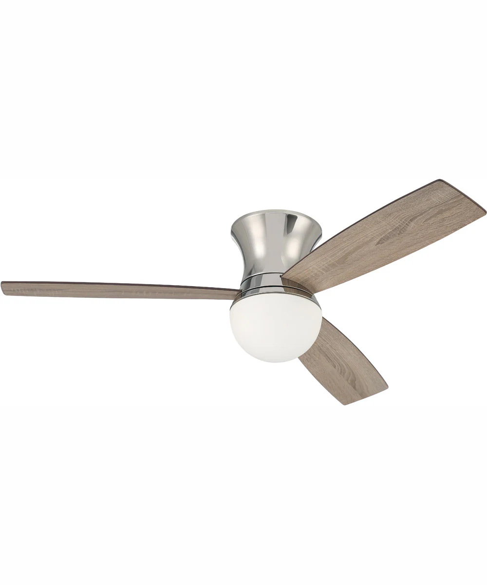 52" Daybreak 1-Light Ceiling Fan Polished Nickel - Image 8
