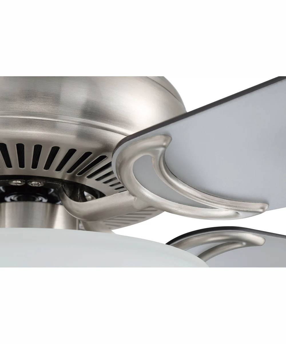 52" Decorator's Choice 2-Light Ceiling Fan Brushed Polished Nickel - Image 7