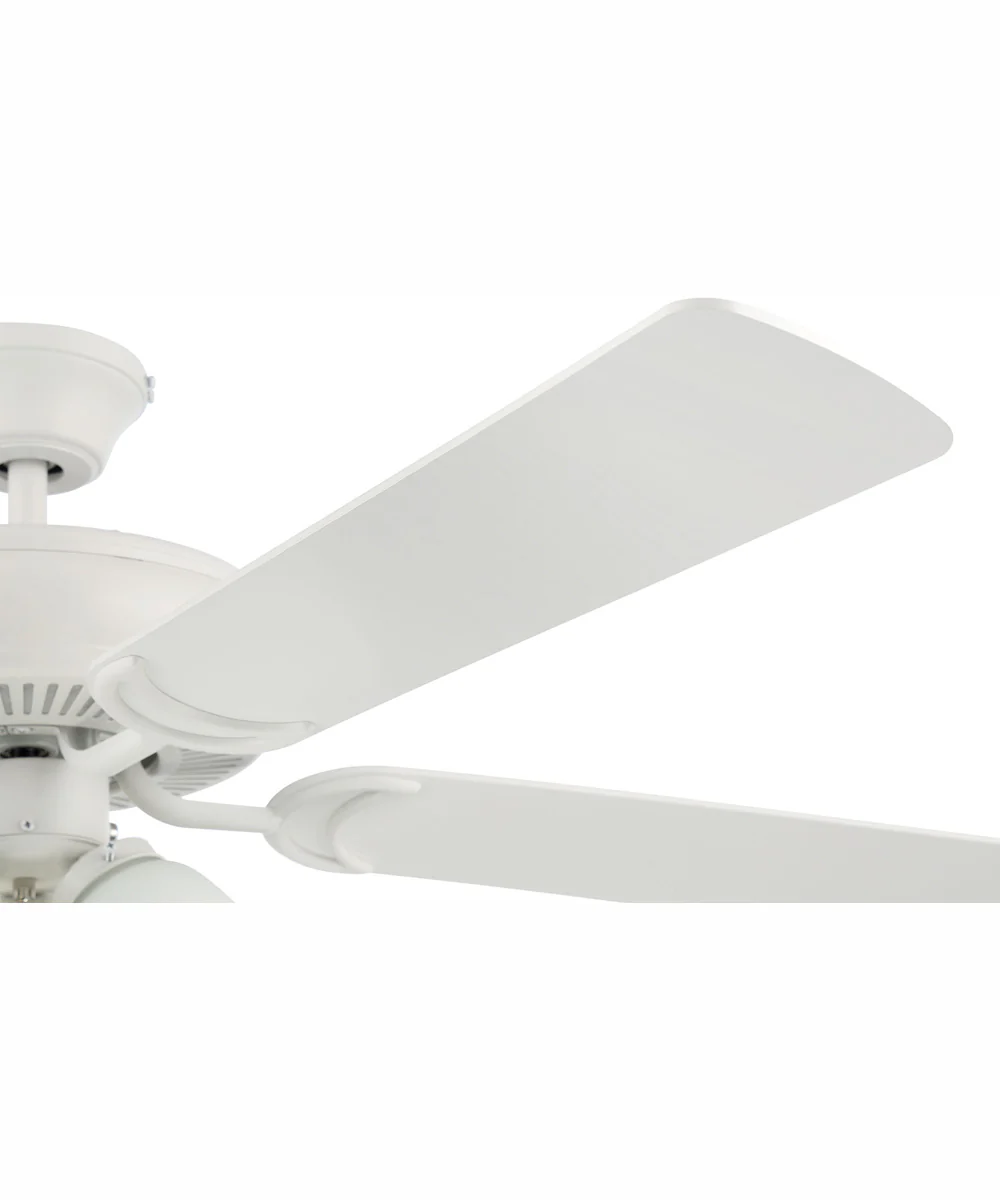 52" Decorator's Choice 2-Light Ceiling Fan Matte White - Image 7