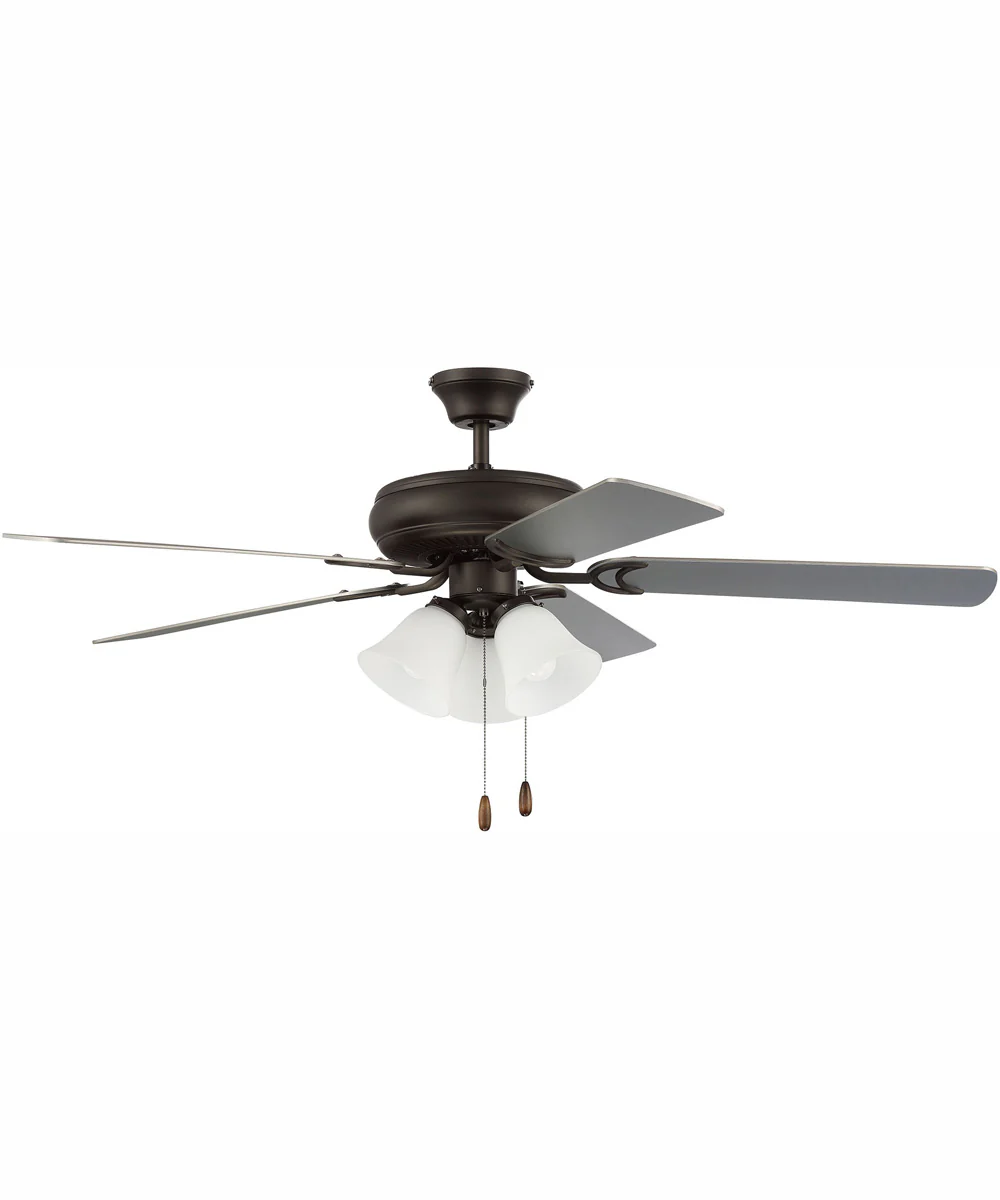 52" Decorator's Choice 3-Light Ceiling Fan Espresso