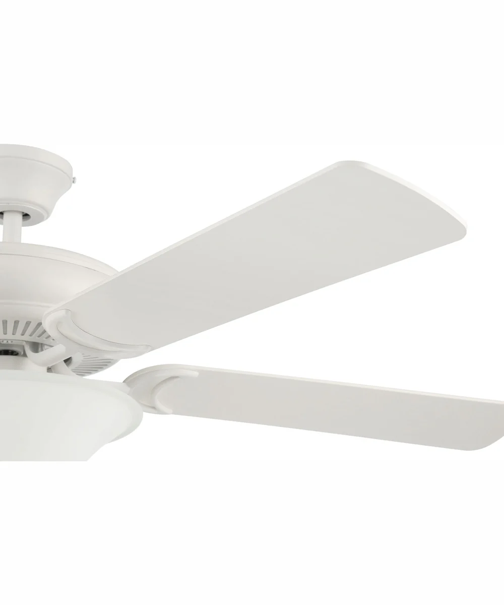 52" Decorator's Choice 3-Light Ceiling Fan Matte White - Image 7