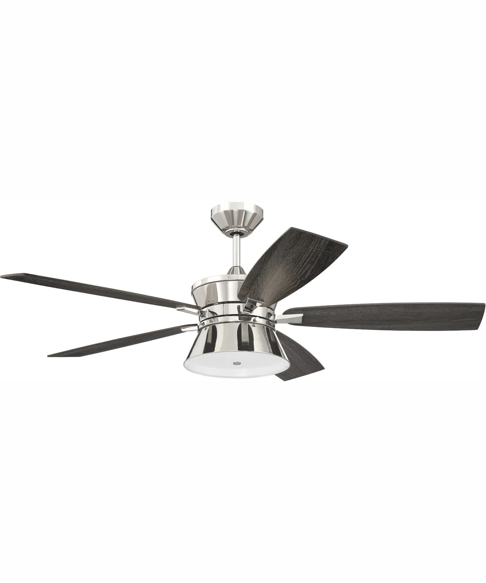 52" Dominick 3-Light Ceiling Fan Polished Nickel - Image 3