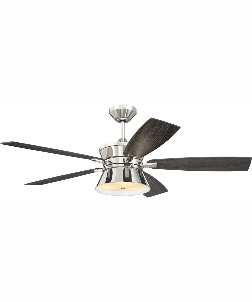 52" Dominick 3-Light Ceiling Fan Polished Nickel - Image 4