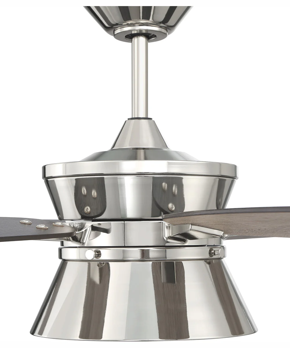 52" Dominick 3-Light Ceiling Fan Polished Nickel - Image 5