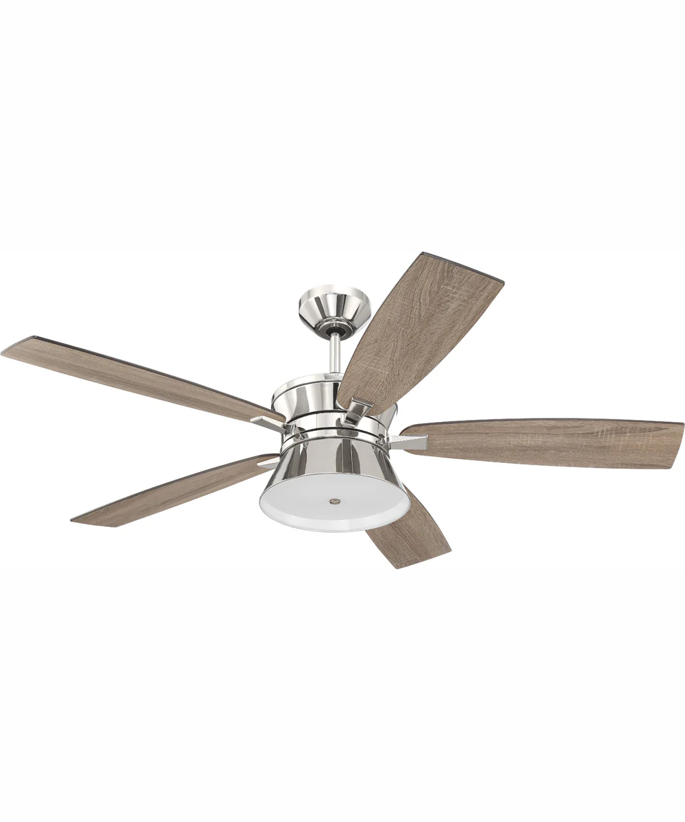 52" Dominick 3-Light Ceiling Fan Polished Nickel - Image 9