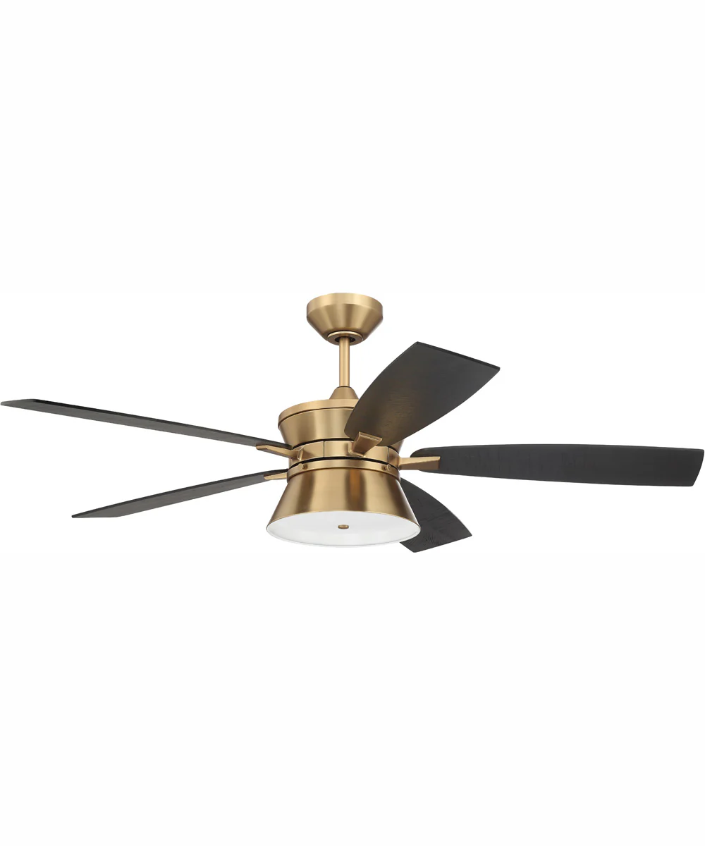 52" Dominick 3-Light Ceiling Fan Satin Brass - Image 3