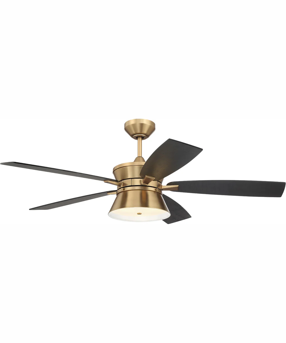 52" Dominick 3-Light Ceiling Fan Satin Brass - Image 4