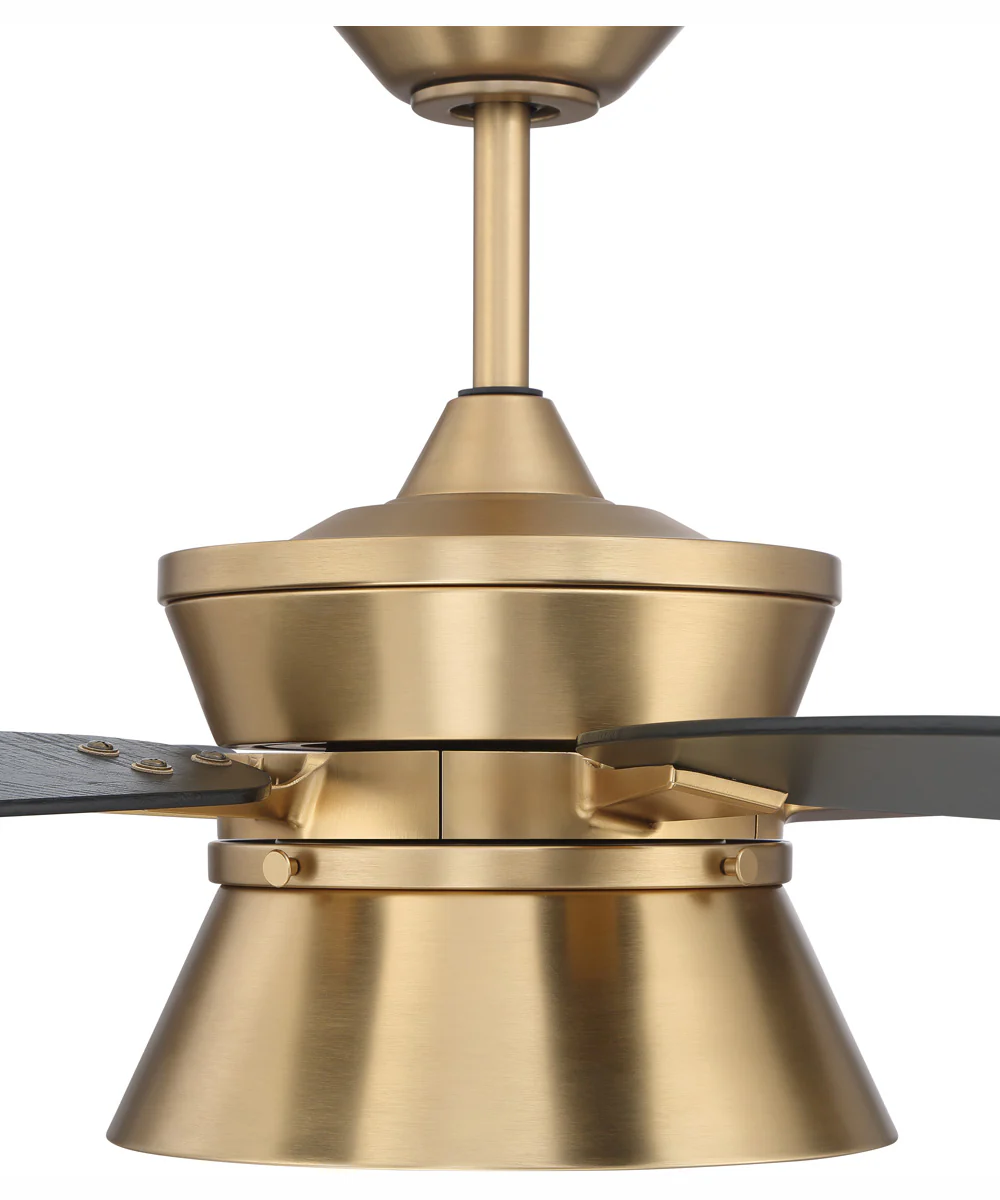 52" Dominick 3-Light Ceiling Fan Satin Brass - Image 5