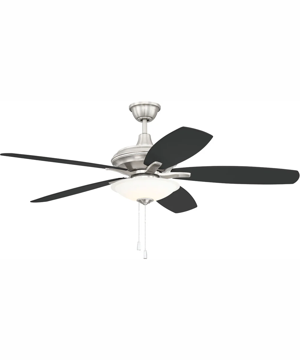 52" Jamison 1-Light Ceiling Fan Brushed Polished Nickel - Image 2