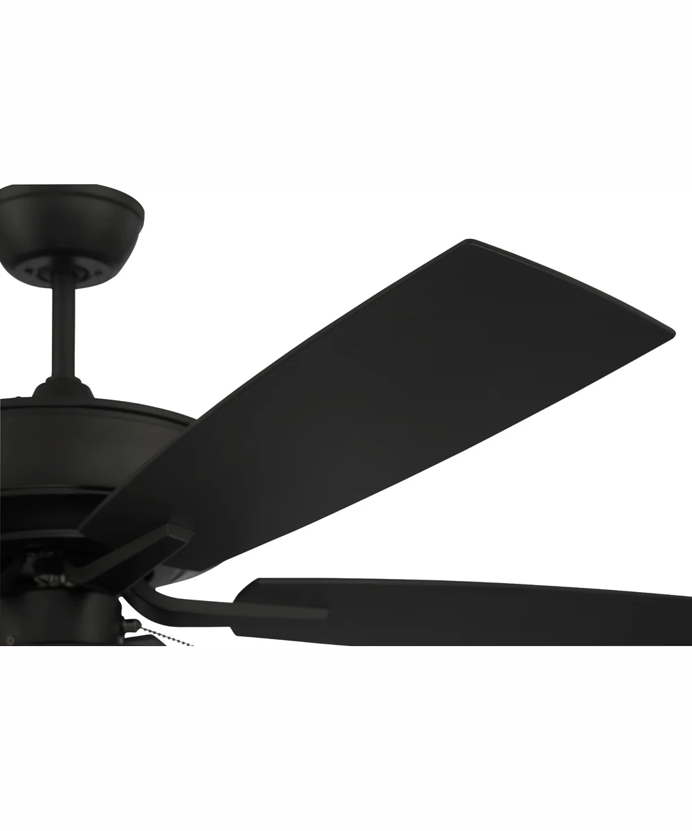 52" Outdoor Pro Plus 119 Pan Light Kit 1-Light Indoor/Outdoor Ceiling Fan Flat Black - Image 4