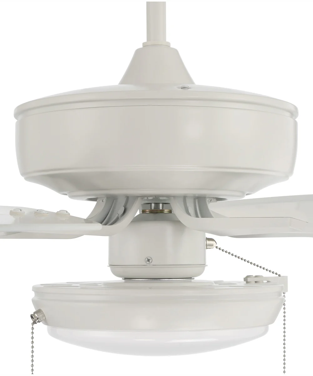 52" Outdoor Pro Plus 119 Pan Light Kit 1-Light Indoor/Outdoor Ceiling Fan White - Image 3