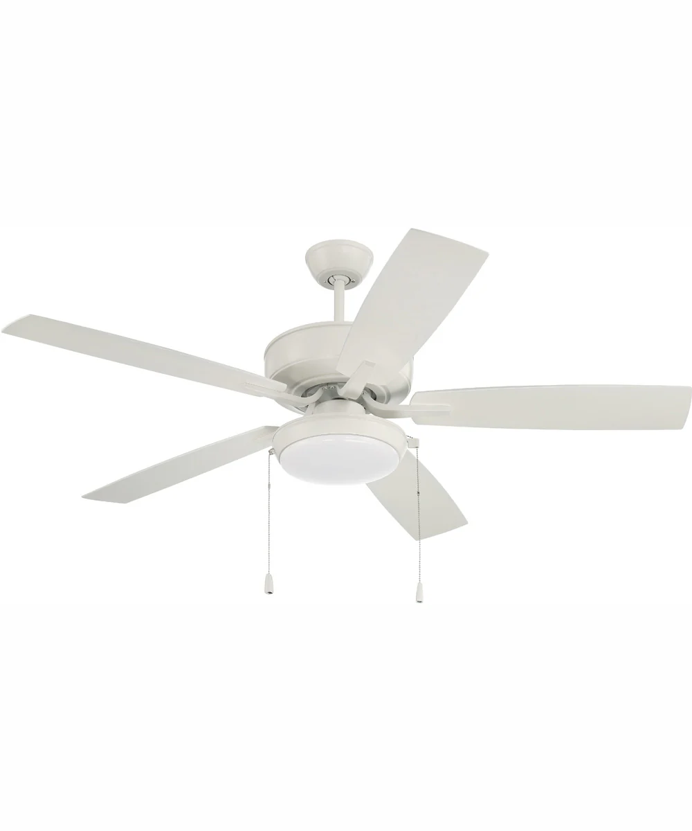 52" Outdoor Pro Plus 119 Pan Light Kit 1-Light Indoor/Outdoor Ceiling Fan White - Image 7