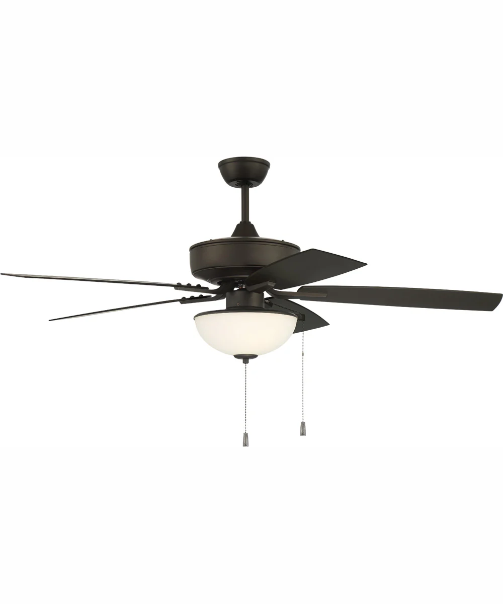 52" Outdoor Pro Plus 211 White 2-Light Indoor/Outdoor Ceiling Fan Espresso - Image 2