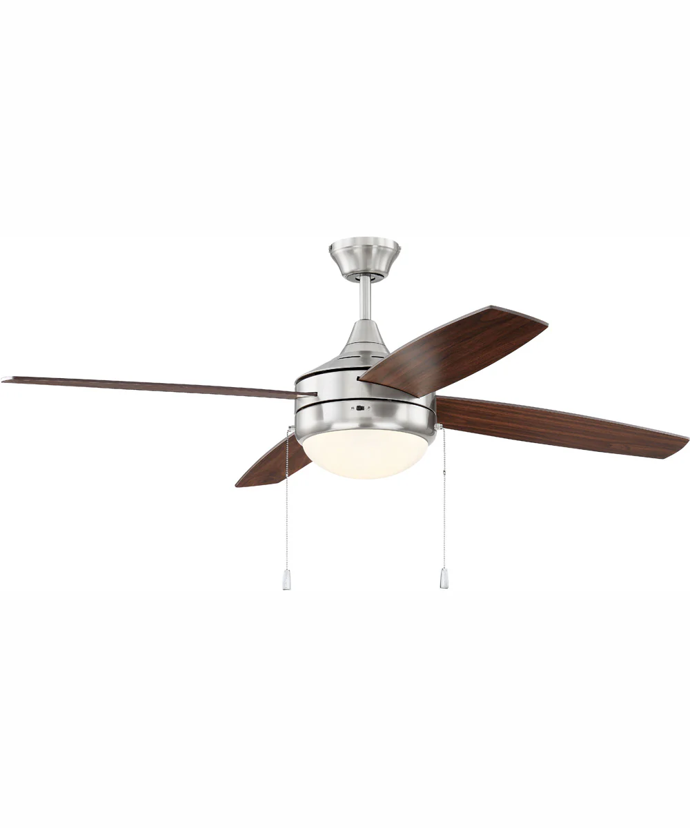 52" Phaze 4 Blade 2-Light Ceiling Fan Brushed Polished Nickel - Image 2