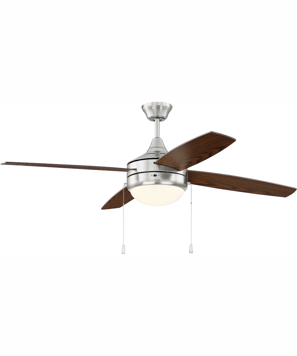 52" Phaze 4 Blade 2-Light Ceiling Fan Brushed Polished Nickel - Image 4