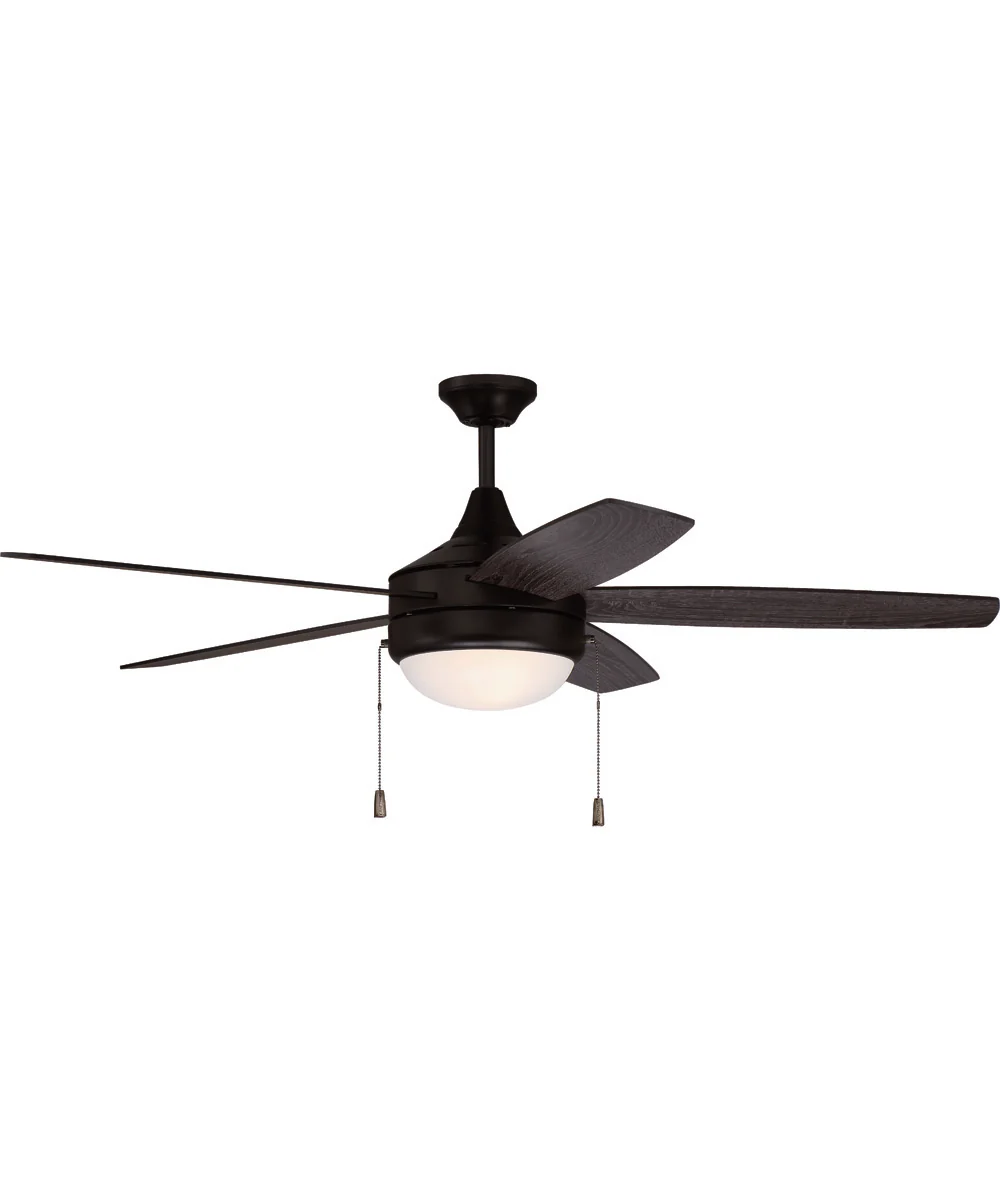 52" Phaze 5 Blade 2-Light Ceiling Fan Flat Black - Image 2