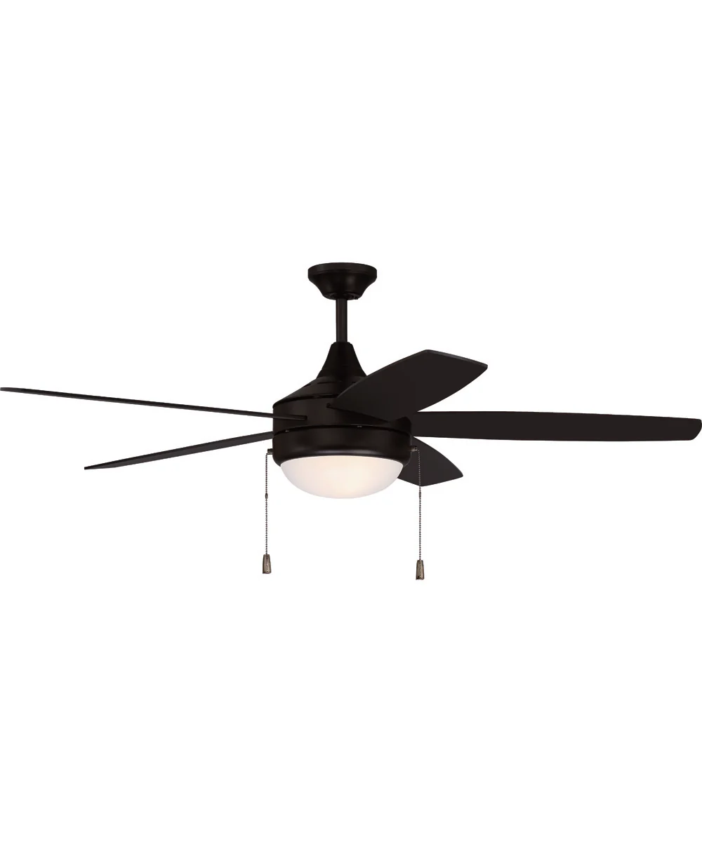 52" Phaze 5 Blade 2-Light Ceiling Fan Flat Black - Image 4