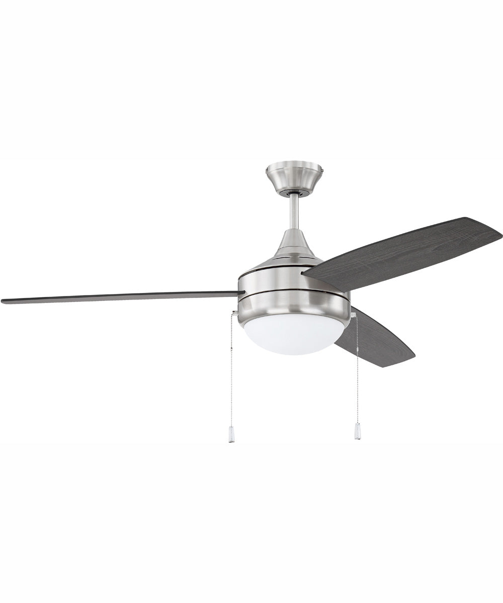 52" Phaze Energy Star 3 Blade 2-Light Ceiling Fan Brushed Polished Nickel - Image 2