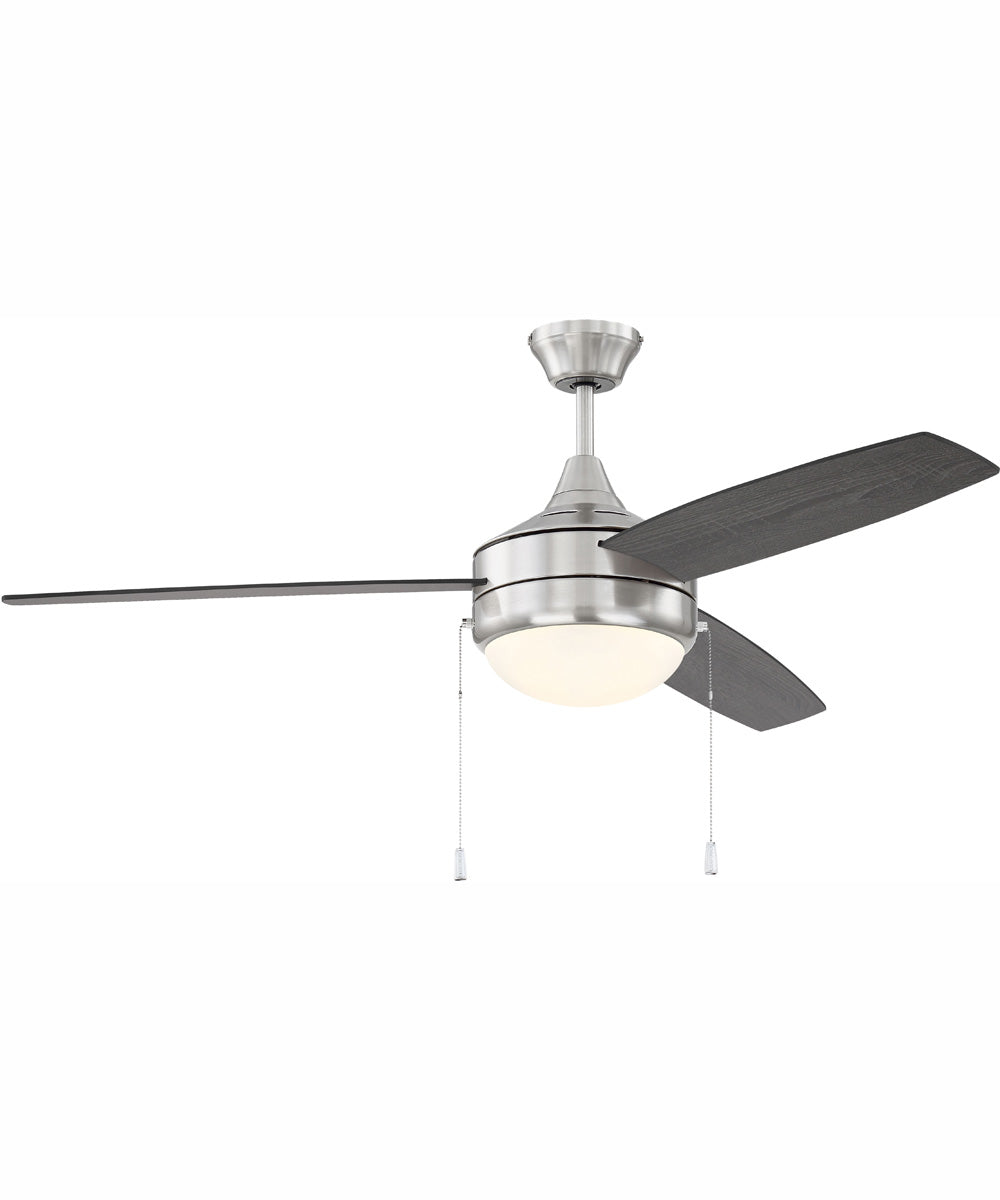 52" Phaze Energy Star 3 Blade 2-Light Ceiling Fan Brushed Polished Nickel - Image 3