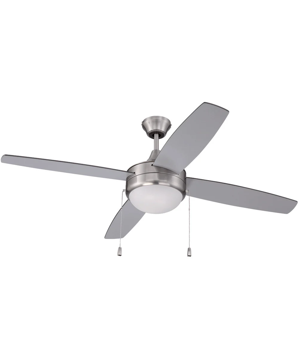 52" Phaze Energy Star 4 Blade 2-Light Ceiling Fan Brushed Polished Nickel - Image 5