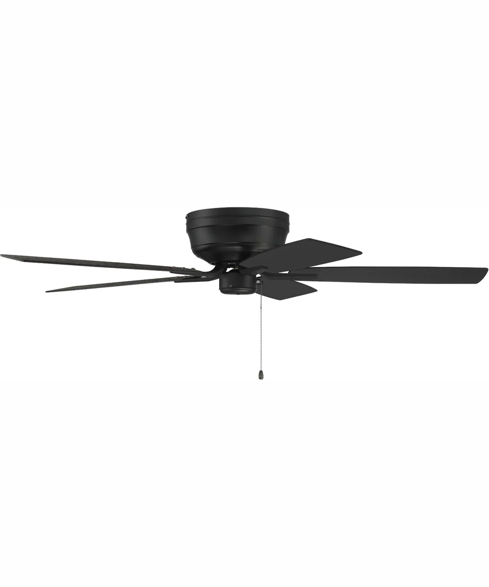 52" Pro Plus Hugger Ceiling Fan Flat Black - Image 2