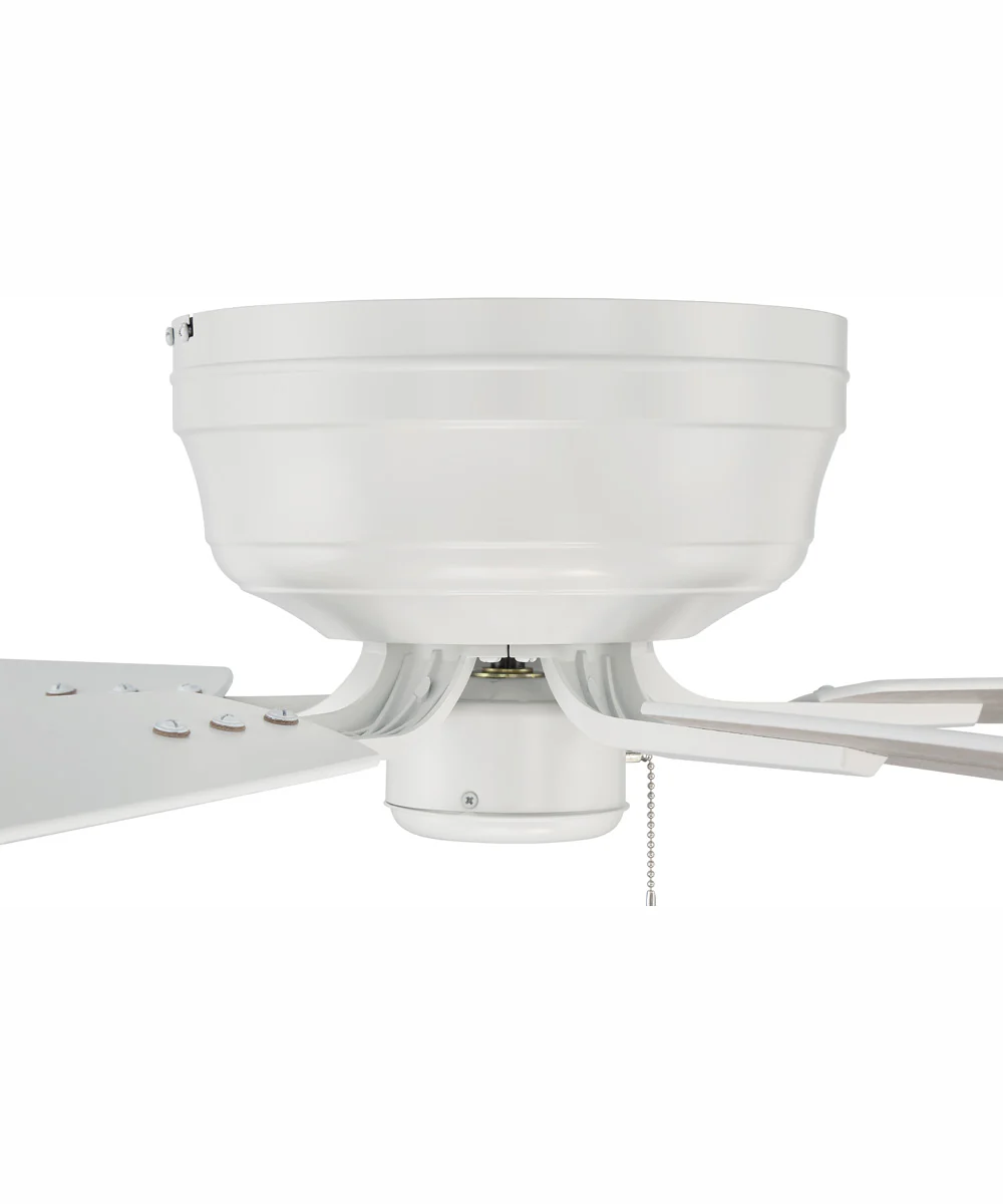 52" Pro Plus Hugger Ceiling Fan White - Image 3