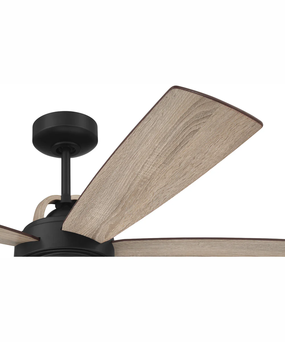52" Reese 3-Light Ceiling Fan Flat Black - Image 4