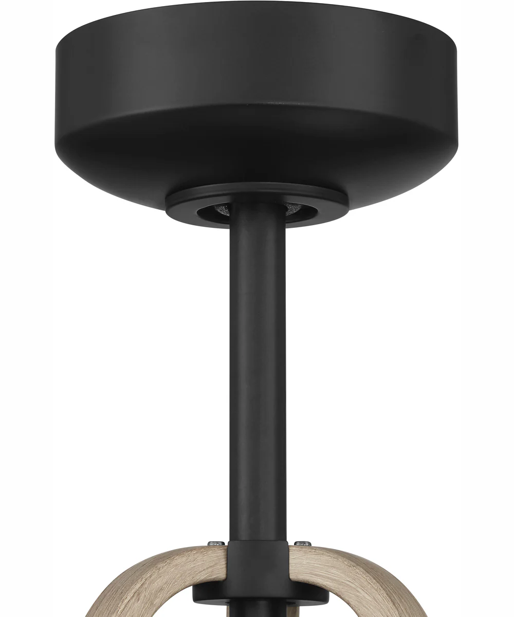 52" Reese 3-Light Ceiling Fan Flat Black - Image 5