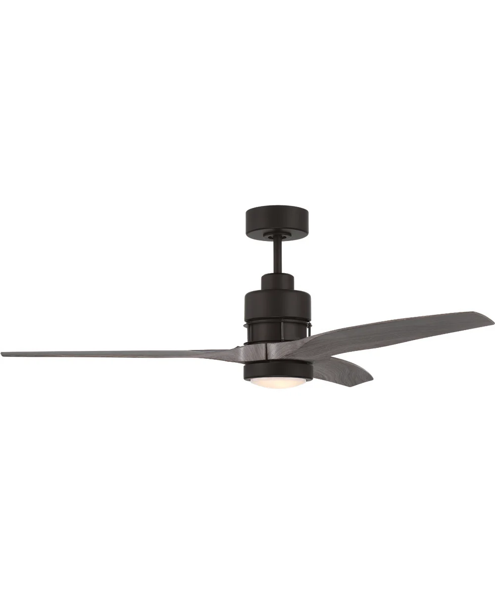 52" Sonnet 1-Light Ceiling Fan Flat Black - Image 2