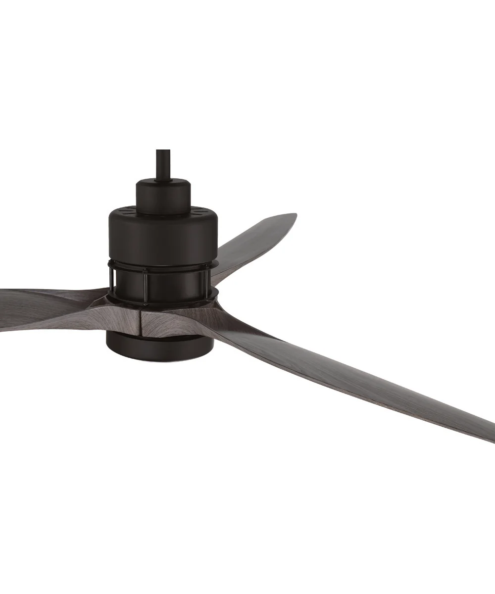 52" Sonnet 1-Light Ceiling Fan Flat Black - Image 3